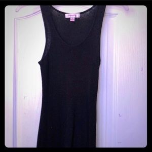 Black Shimmer Tank Top
